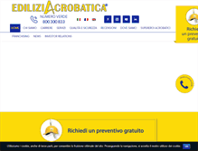Tablet Screenshot of ediliziacrobatica.com